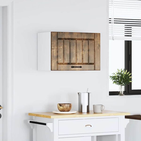 vidaXL Armoire murale de cuisine Lucca ch&ecirc;ne fum&eacute; bois ing&eacute;nierie
