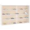 vidaXL Vitrine de collection en bois avec portes 60 x 8,5 x 37 cm