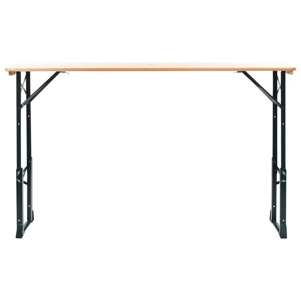 vidaXL Table pliable de brasserie 169x50x75/105 cm bois de pin