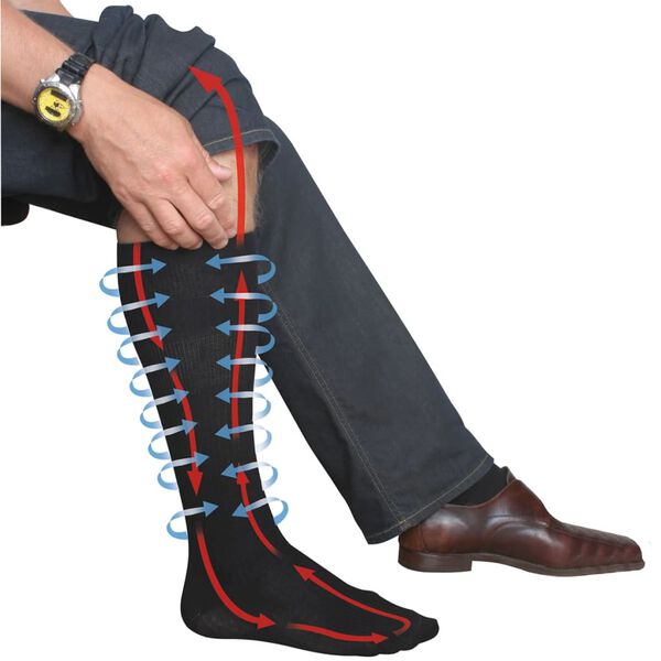 Chaussettes de compression de voyage Travelsafe TS0370L 43-46