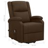 vidaXL Fauteuil Marron fonc&eacute; Tissu