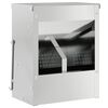 vidaXL Distributeur pour lapins Argent 20 x 12,5 x 25 cm