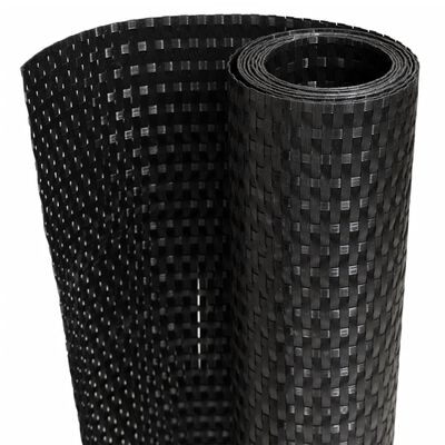 vidaXL Paravents de balcon 5 pcs noir 255x19 cm résine tressée