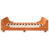 vidaXL Cadre de lit sans matelas cire marron 120x190cm bois pin massif