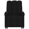 vidaXL Fauteuil inclinable de massage &eacute;lectrique Noir Tissu