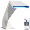 vidaXL Cascade de piscine avec LED RGB Acier inoxydable Argent&eacute;