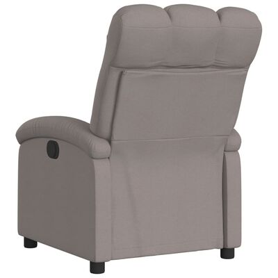 vidaXL Fauteuil inclinable Taupe Tissu