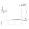 vidaXL Ensemble de meubles TV 5 pcs Ch&ecirc;ne marron Bois d'ing&eacute;nierie