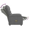 vidaXL Fauteuil de massage Gris foncé Tissu