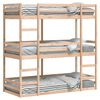 vidaXL Lit superpos&eacute; triple sans matelas 80x200 cm bois de pin massif