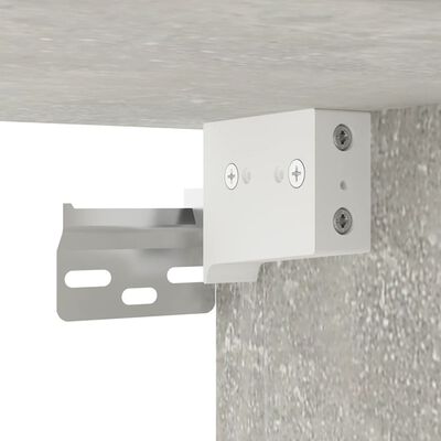 vidaXL Ensemble de meubles TV 2 pcs gris béton bois d'ingénierie