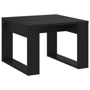 vidaXL Table d'appoint Noir 50x50x35 cm Bois d&rsquo;ing&eacute;nierie