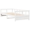 vidaXL Lit de jour sans matelas blanc 90x200 cm bois de pin massif
