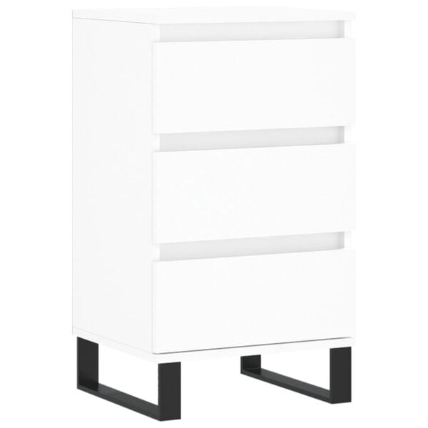 vidaXL Buffet blanc 40x35x70 cm bois d&rsquo;ing&eacute;nierie