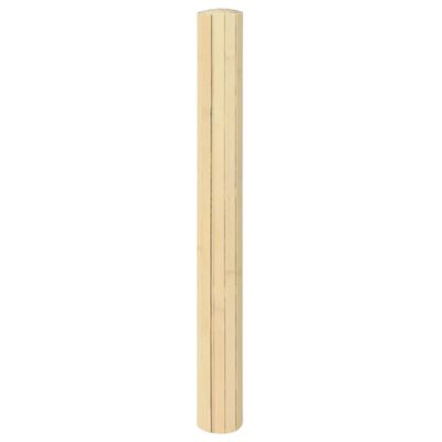 vidaXL Tapis rectangulaire naturel clair 60x200 cm bambou