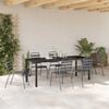 vidaXL Ensemble de salle &agrave; manger pour jardin 7 pcs Anthracite