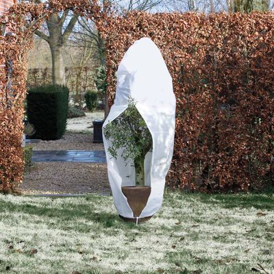 Nature Couverture d'hiver avec fermeture éclair 70 g/m² Blanc 2,5x2x2m
