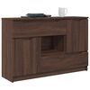 vidaXL Buffet avec tiroir Ch&ecirc;ne brun 100 x 30 x 65,6 Bois d'ing&eacute;nierie