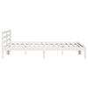 vidaXL Cadre de lit Blanc 208.6 x 157.6 x 69.4 cm Pin massif
