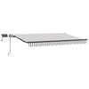 vidaXL Auvent r&eacute;tractable Gris clair et blanc 600 &times; 300 cm