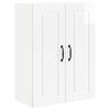 vidaXL Meuble mural PORTO Blanc brillant 60 x 31 x 80 cm
