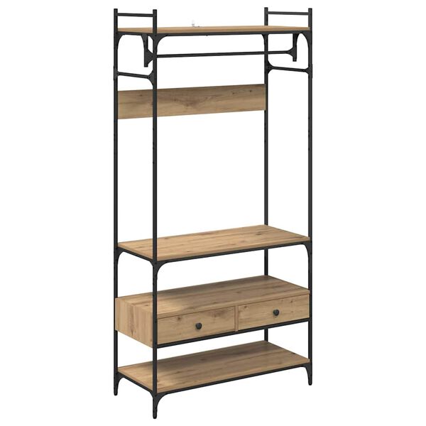 vidaXL Armoire ch&ecirc;ne artisanal 89 x 39 x 184.5 cm Bois d'ing&eacute;nierie