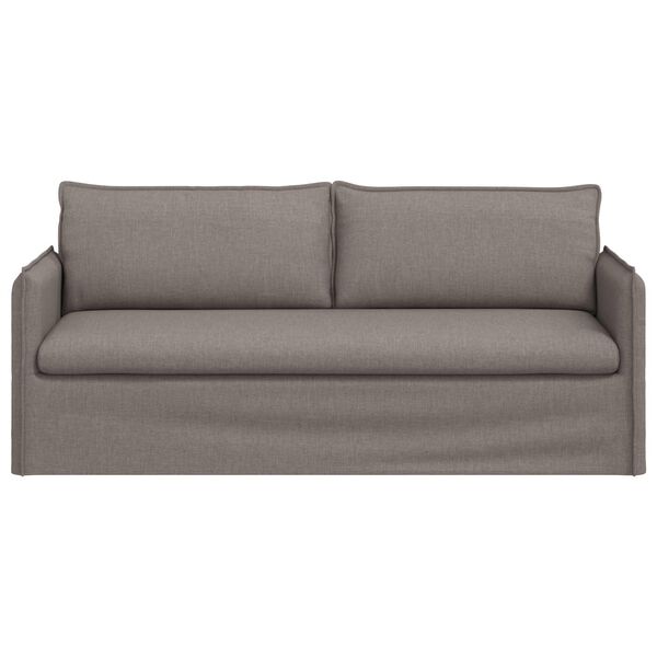 vidaXL Canap&eacute; 180cm Taupe M&eacute;tал