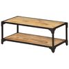 vidaXL Table basse 90x45x35 cm Bois de manguier massif brut