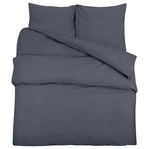 vidaXL Ensemble de housse de couette Anthracite 260x240 cm Coton