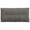 vidaXL Coussin de Dos Gris clair 100 x 50 cm Tissu en velours c&ocirc;tel&eacute;