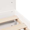vidaXL Cadre de lit sans matelas blanc 120x200 cm bois de pin massif