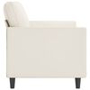 vidaXL Canap&eacute; &agrave; 2 places Cr&egrave;me 140 cm Similicuir