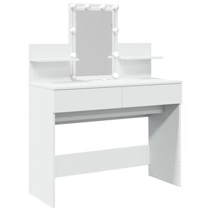 vidaXL Coiffeuse avec LED blanc 100x40x130 cm