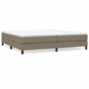 vidaXL Cadre de lit taupe 200x200 cm tissu