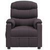 vidaXL Fauteuil électrique de massage Marron foncé Tissu
