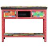vidaXL Table console avec tiroir Multicolore 100 x 30 x 77 cm