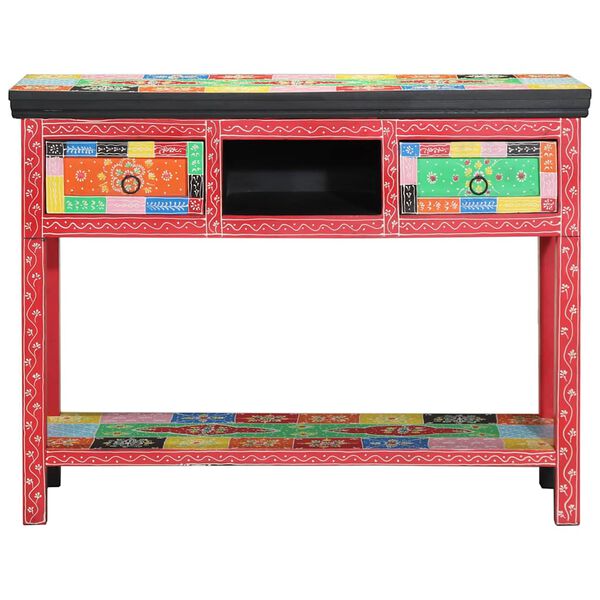 vidaXL Table console avec tiroir Multicolore 100 x 30 x 77 cm