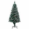 vidaXL Arbre de No&euml;l artificiel pr&eacute;-&eacute;clair&eacute;/boules pommes de pin 180cm