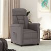 vidaXL Fauteuil inclinable Gris Similicuir