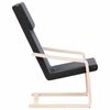 vidaXL Fauteuil de relaxation noir tissu