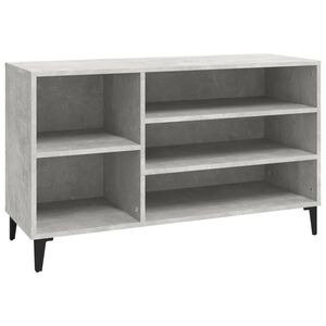 vidaXL Armoire &agrave; chaussures Gris b&eacute;ton 102x36x60 cm Bois d'ing&eacute;nierie