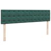 VidaXL Cadre de lit ottoman avec matelas vert foncé 180x200 cm velours