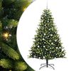vidaXL Arbre de No&euml;l artificiel en silicone flexible 300 LEDs 180 cm