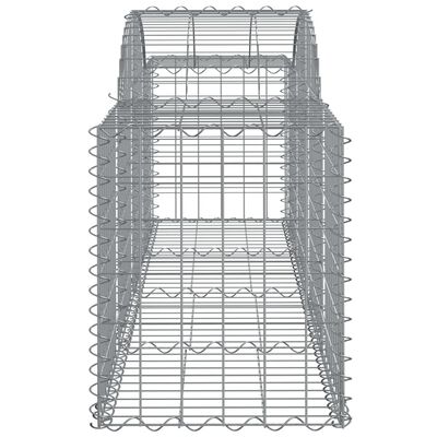 vidaXL Paniers à gabions arqués 8 pcs 200x50x60/80 cm Fer galvanisé