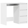 vidaXL Bureau Blanc brillant 90x45x76 cm Bois d&rsquo;ing&eacute;nierie