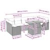 vidaXL Ensemble de canap&eacute; de jardin 8 pcs Beige Poly rotin