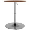 vidaXL Table de bar marron fonc&eacute; &Oslash;60x89,5 cm bois massif de ch&ecirc;ne