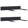 vidaXL Supports muraux pour outils de jardin 2 pcs noir acier
