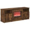vidaXL Chemin&eacute;e &eacute;lectrique Ch&ecirc;ne fum&eacute; 98 x 28,5 x 40,5 cm