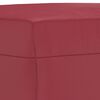 vidaXL Ensemble de canapés 3 pcs et coussins Rouge bordeaux Similicuir